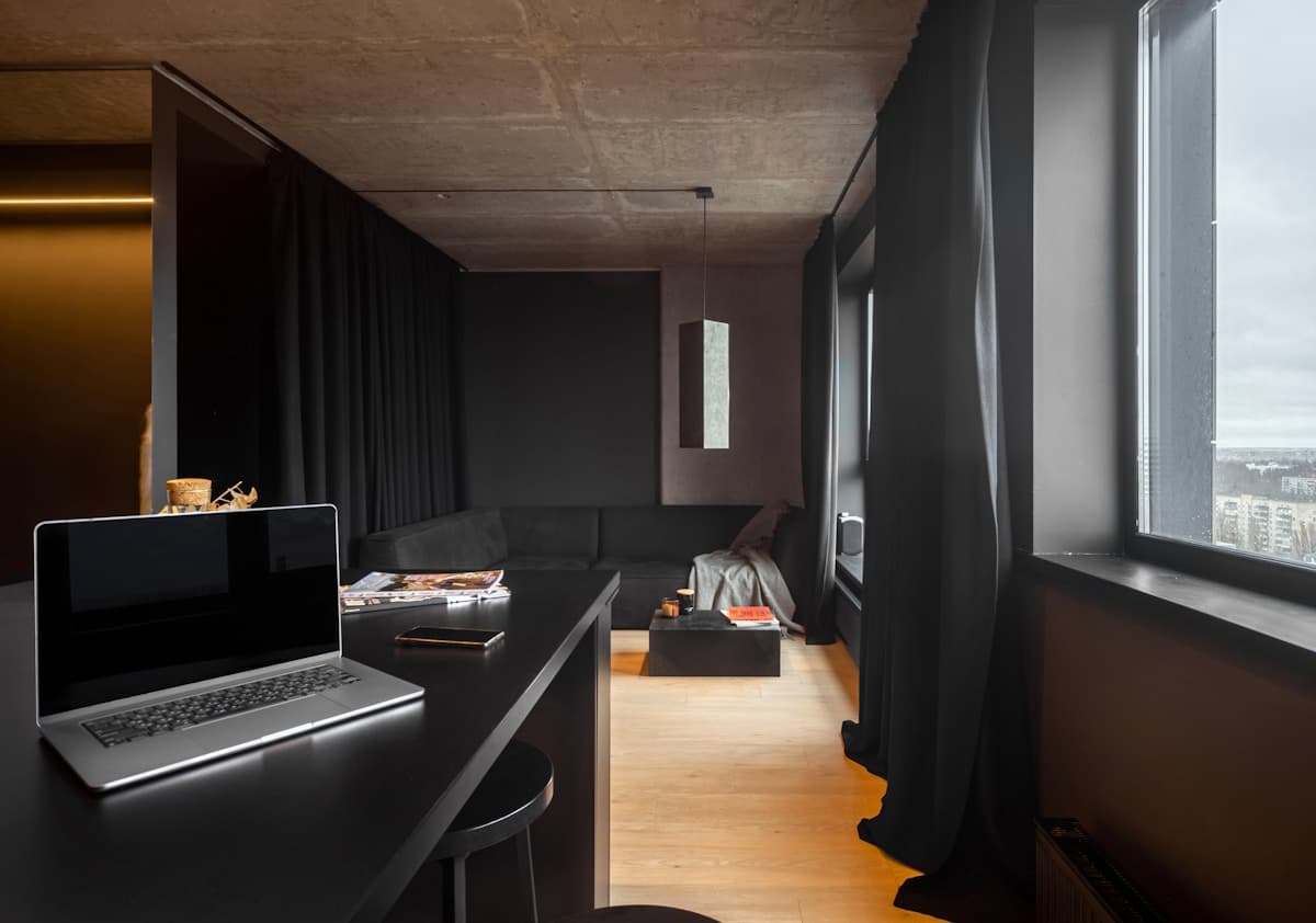 Minimal dark interior