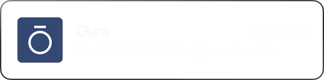 Image de la notification « Bientôt l'heure de dormir » dans l'application Oura